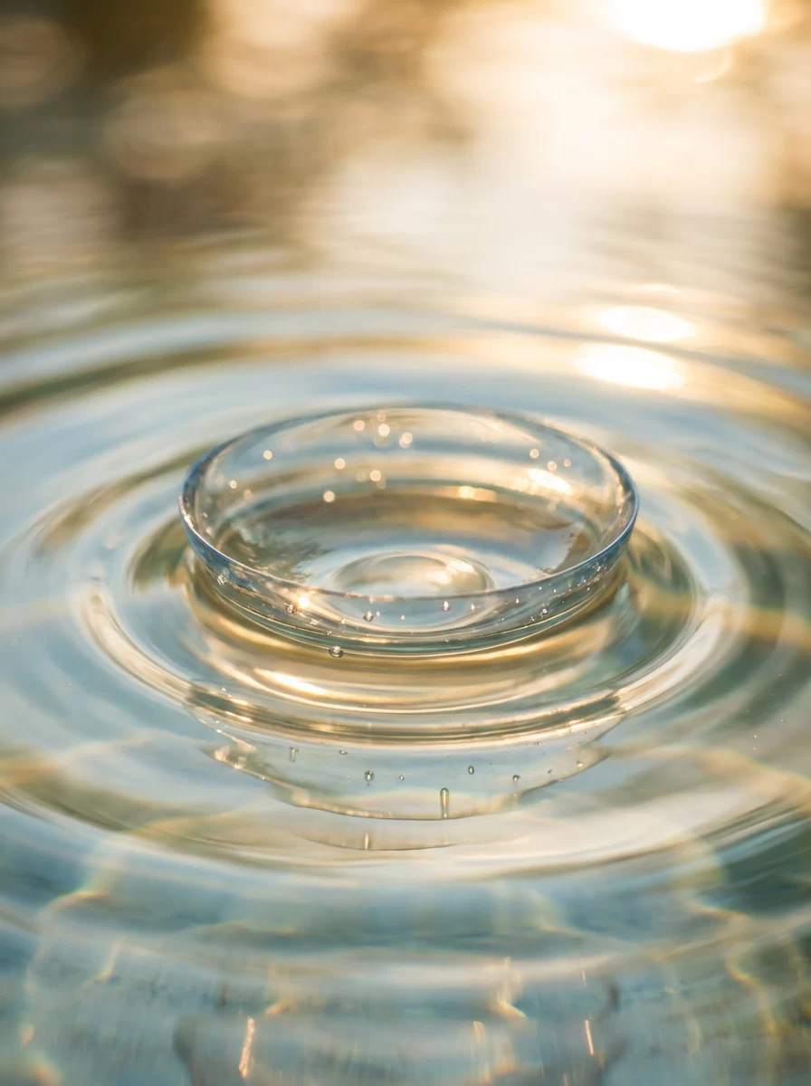 lens water ripple