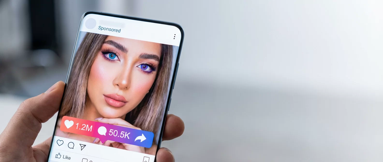 social media influencer ad