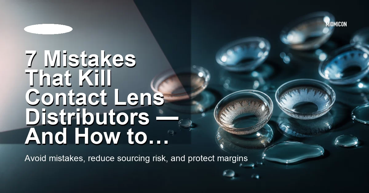 7 Mistakes That Kill Contact Lens Distributors — And How to Avoid Them