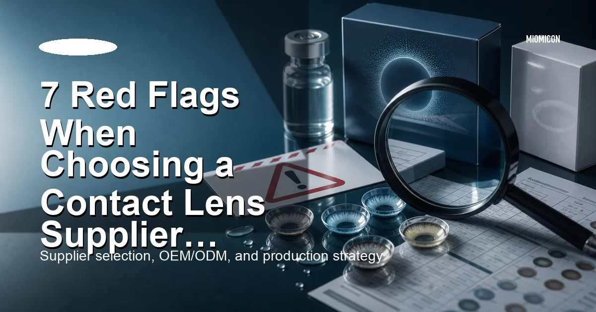 7 Red Flags When Choosing a Contact Lens Supplier (And How to Avoid Them)