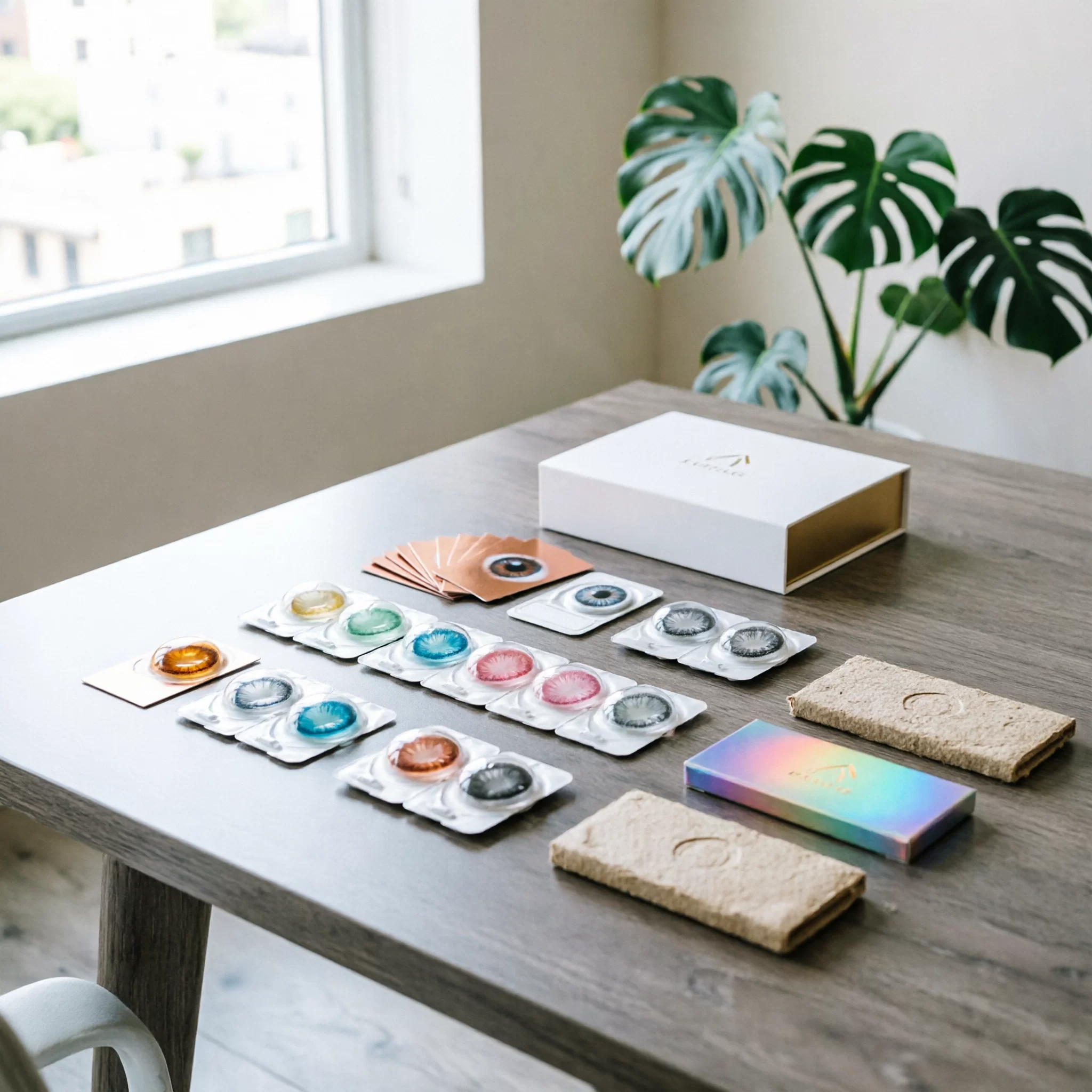 Low-MOQ colored contact lens line planning for OEM and ODM brands