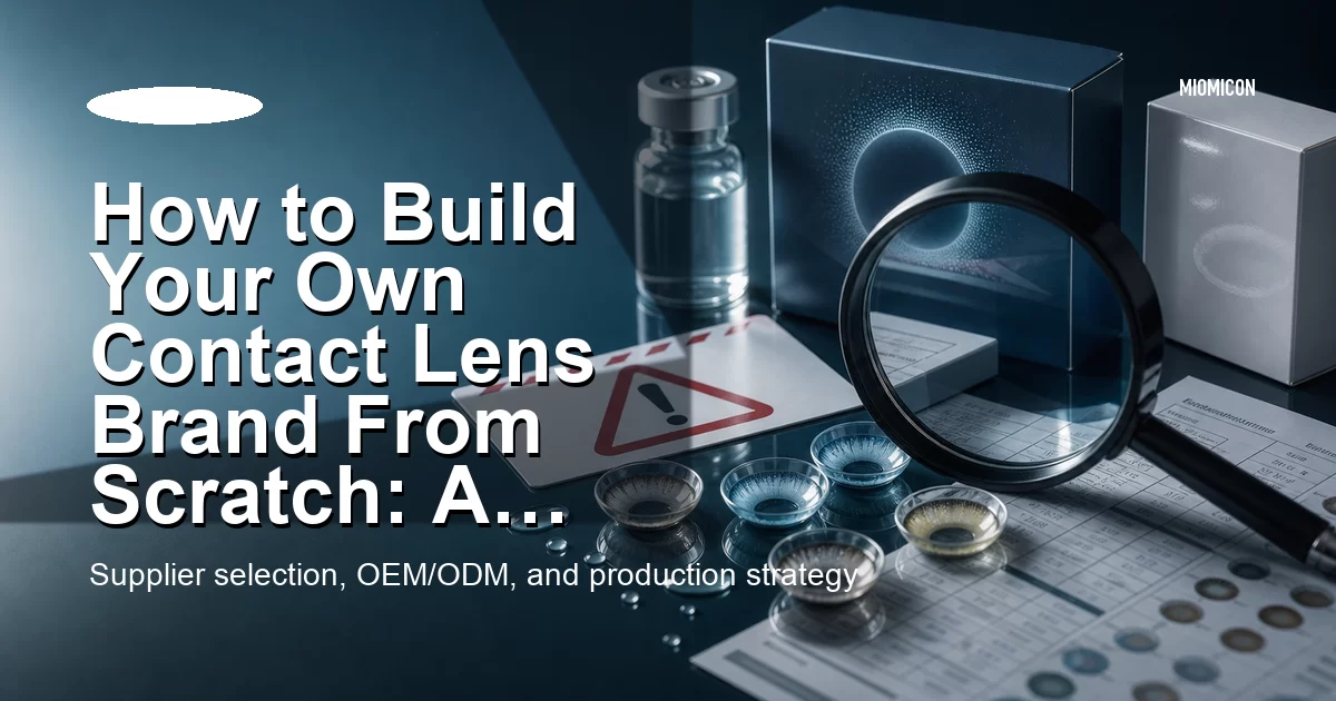 How to Build Your Own Contact Lens Brand From Scratch: A Realistic OEM Guide for First-Timers
