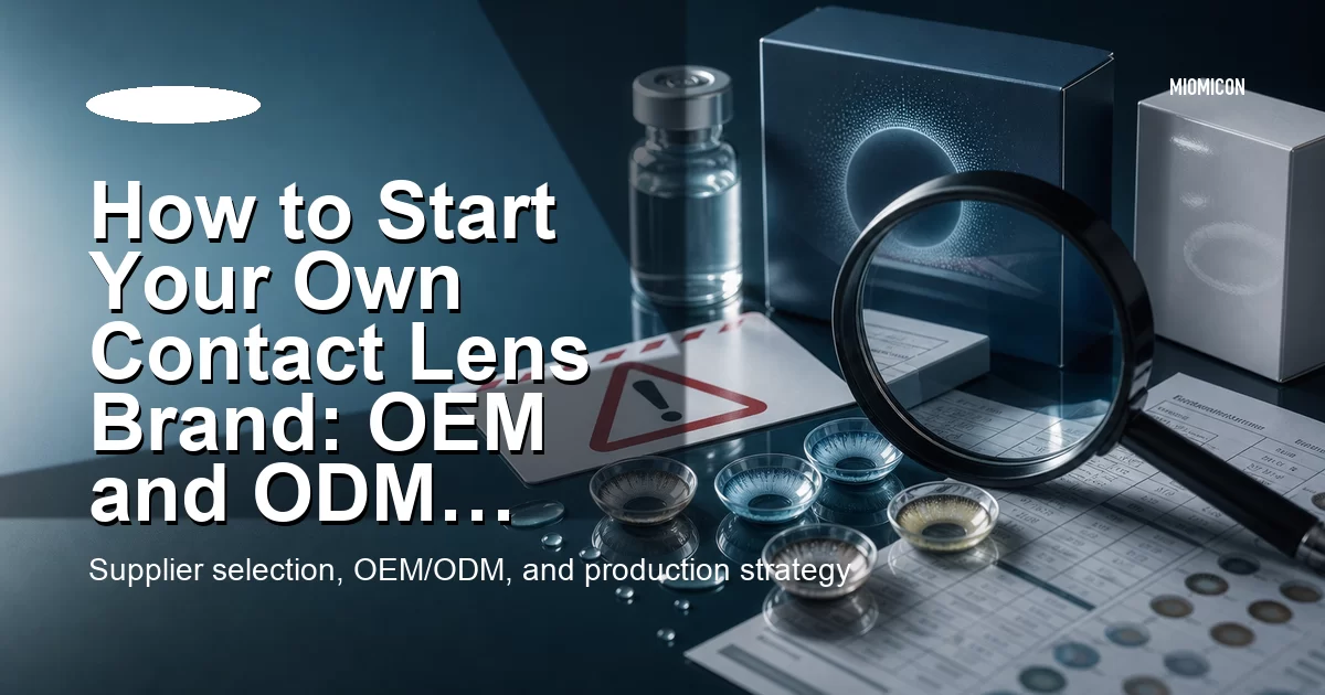 How to Start Your Own Contact Lens Brand: OEM and ODM Explained Simply