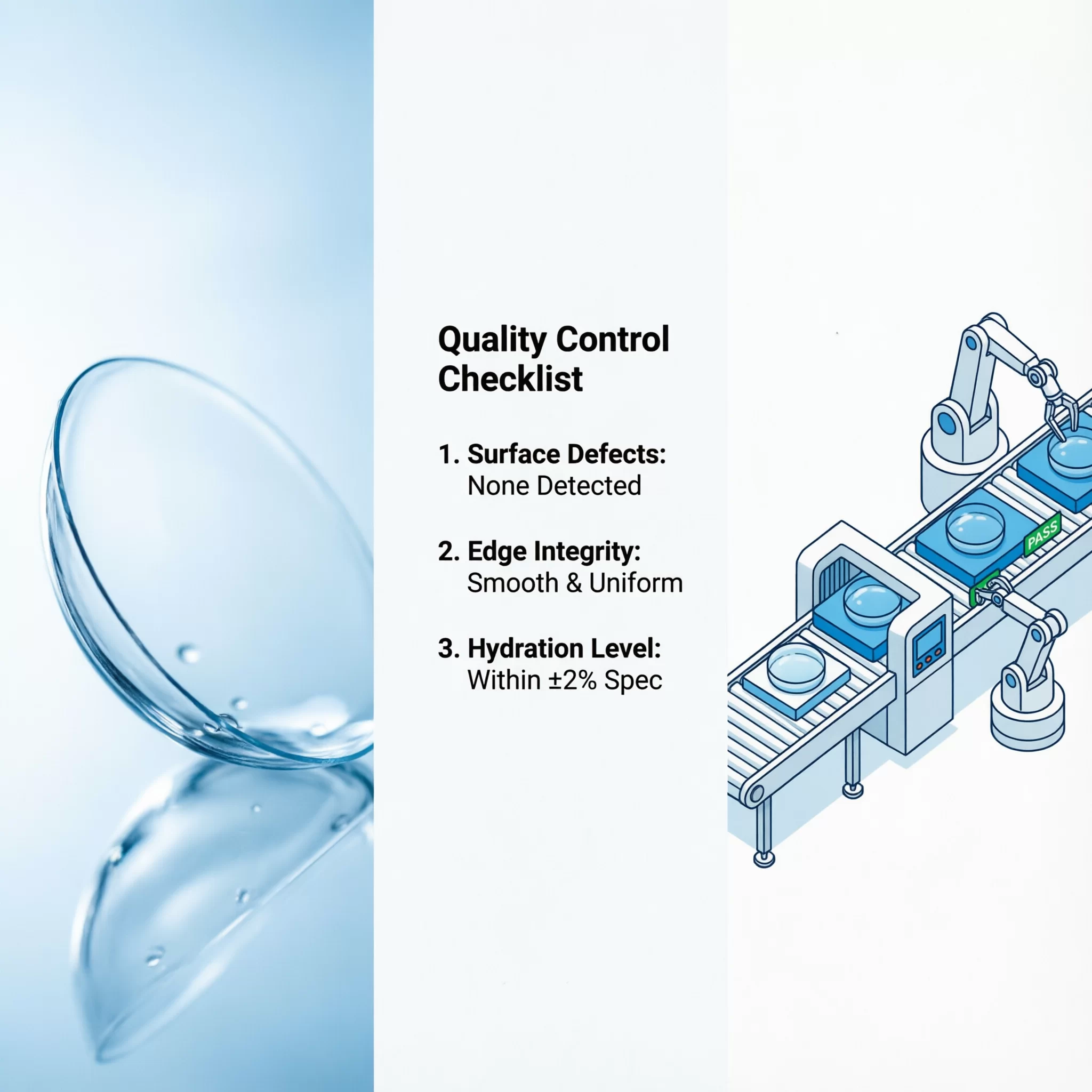 quality control contact lenses