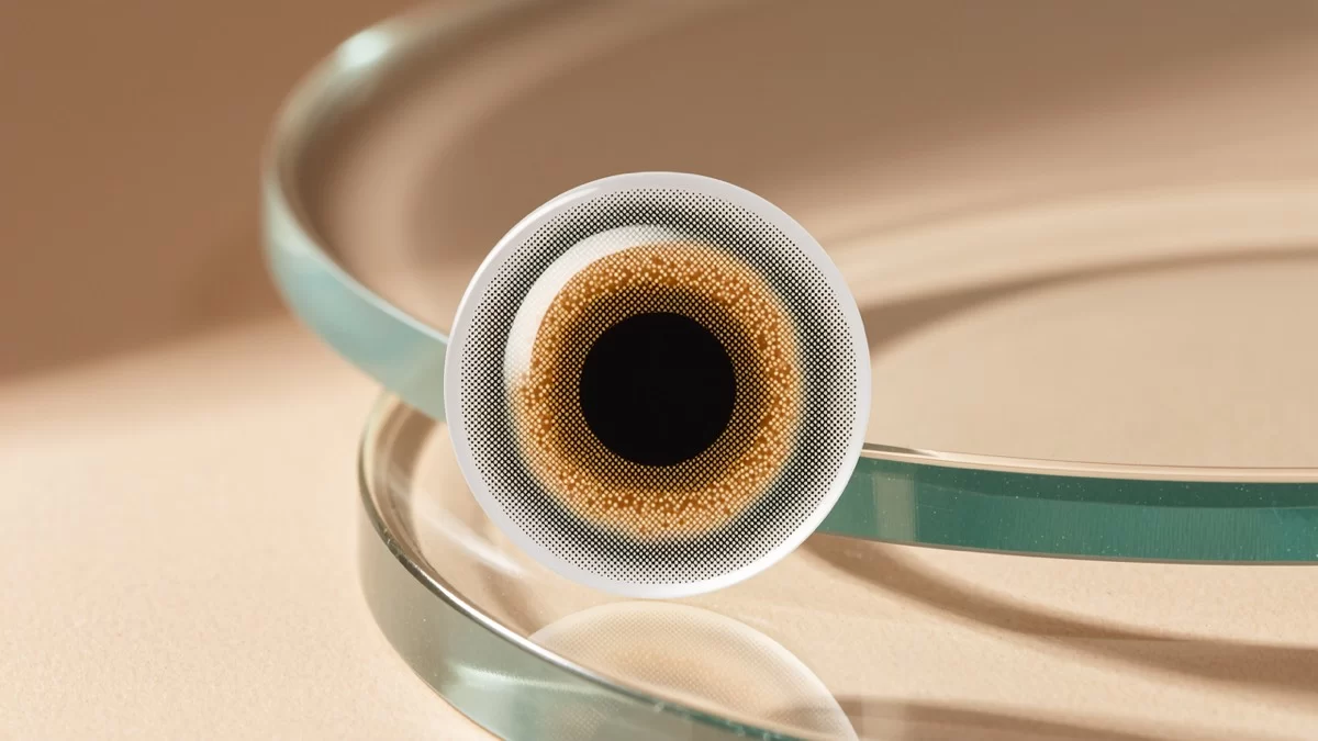 natural looking colored contact lens design