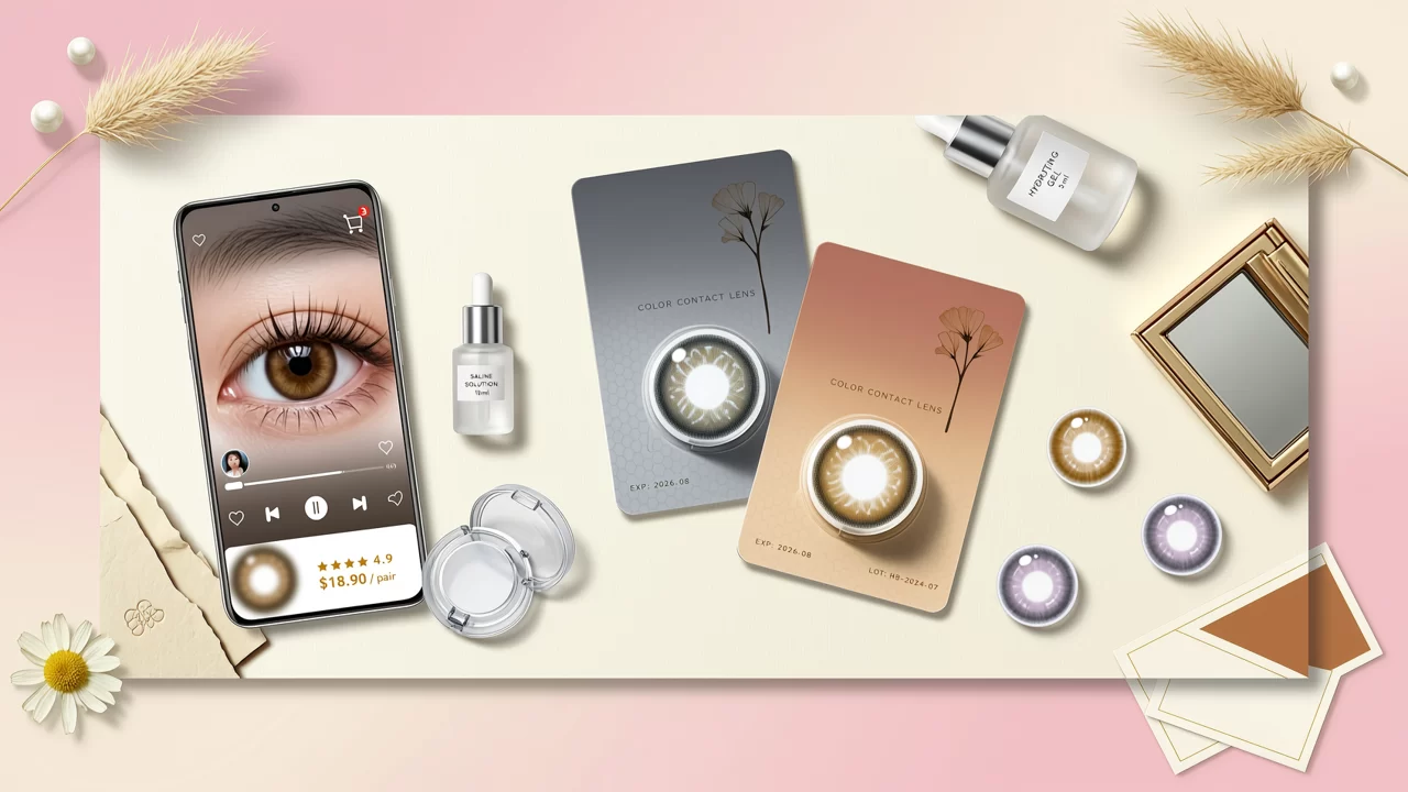 social commerce colored contacts