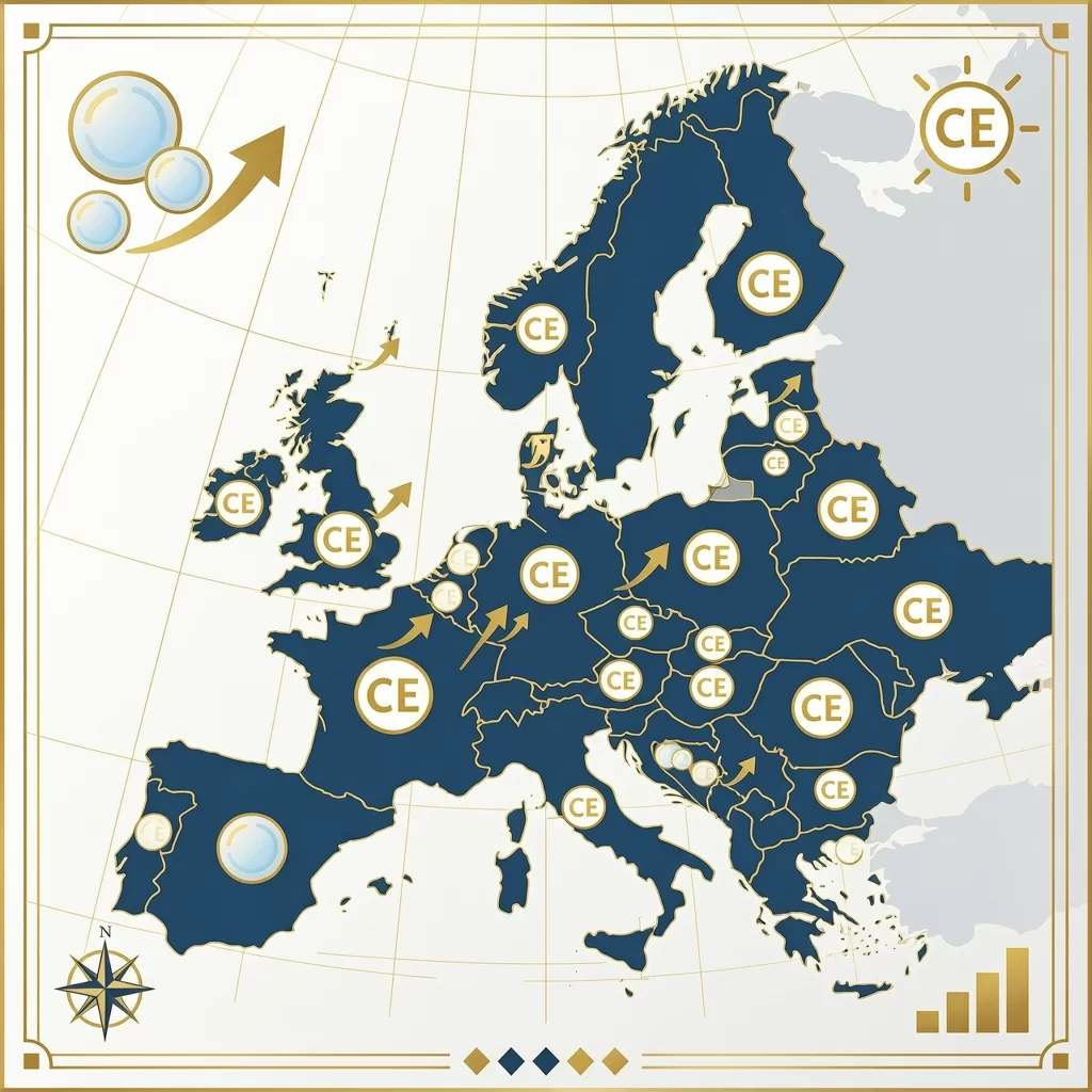European colored contact lens market infographic